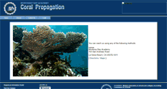 Desktop Screenshot of coralpropagation.montereybayacademy.org